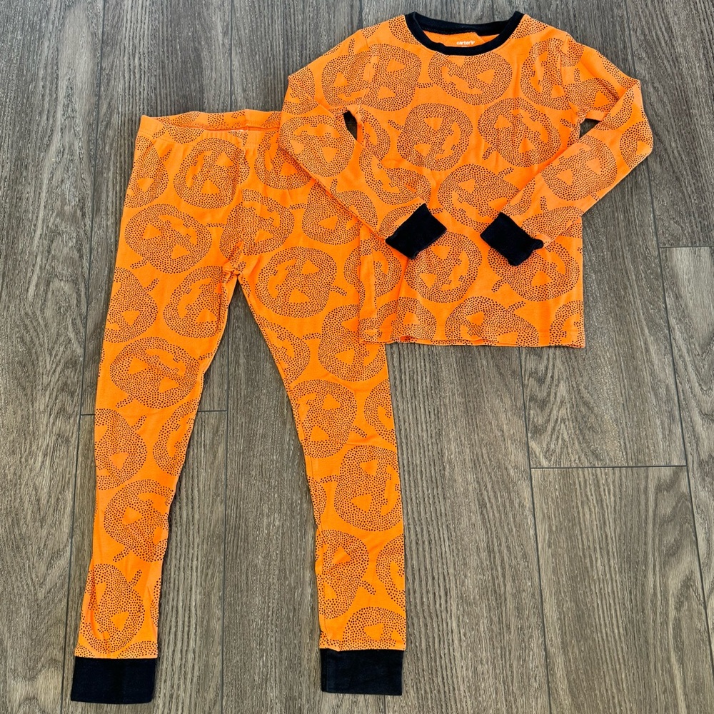 Carter’s Kids Snug Fit Jack o Lantern Pajamas - 8